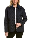 BURBERRY Burberry Corduroy Collar Diamond Quilted Jacket