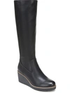 SOUL NATURALIZER APPROVE WOMENS FAUX LEATHER WIDE CALF KNEE-HIGH BOOTS