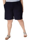 Tommy Hilfiger Plus Size Hollywood Bermuda Shorts In Blue
