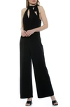 Alexia Admor Sienna Halter Neck Wide Leg Jumpsuit In Black