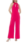 ALEXIA ADMOR ALEXIA ADMOR SIENNA HALTER NECK WIDE LEG JUMPSUIT