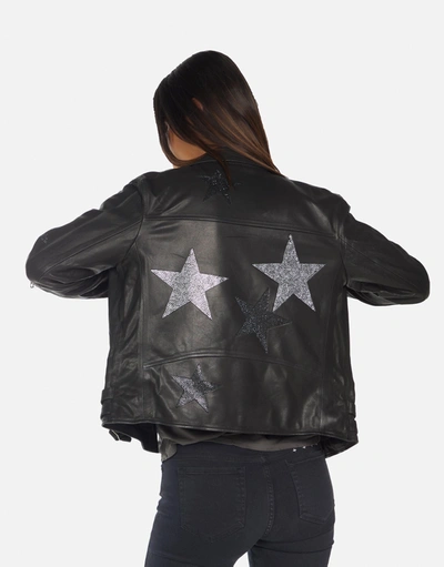 Lauren Moshi Posey Crystal Multi Stars In Black