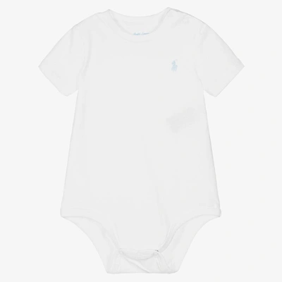 Ralph Lauren White Body For Baby Boy With Pony Logo