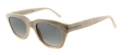 Tom Ford Snowdon Tf 237 60b Unisex Rectangle Sunglasses In Grey