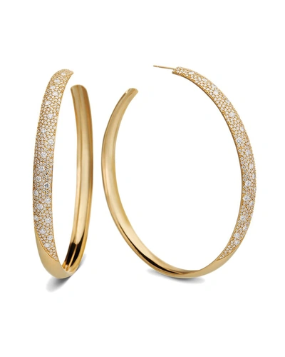 Lana Jewelry 14k 4.18 Ct. Tw. Diamond Cluster Hoops In Gold