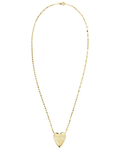 Lana Jewelry 14k Taken Heart Necklace In Gold