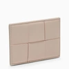 BOTTEGA VENETA MELON WASHED MAXI INTRECCIATO CARD HOLDER