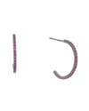 Lana Jewelry 14k 0.45 Ct. Tw. Pink Half Circle Earrings In White