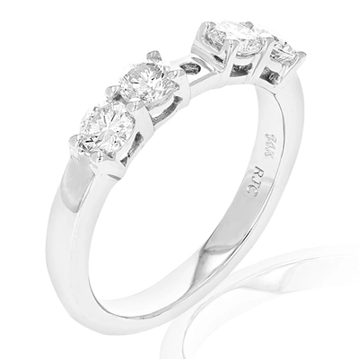 Vir Jewels 0.80 Cttw Semi Mount Diamond Engagement Ring 14k White Gold Round Bridal In Silver