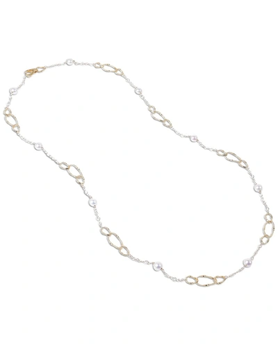 Marco Bicego Marrakech Onde 18k 5-6mm Pearl Necklace In White