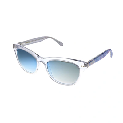 Lilly Pulitzer Lp Miraval Cr Womens Rectangle Sunglasses In Blue