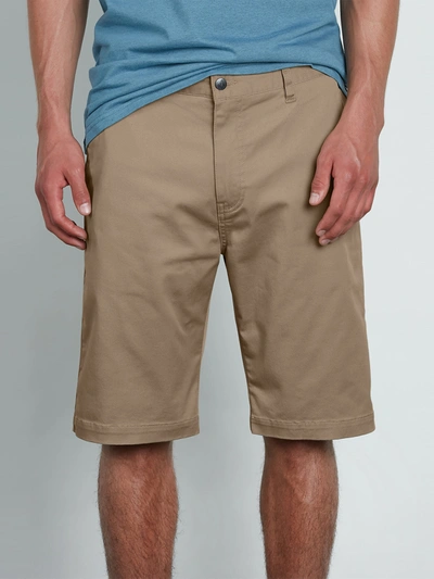 Volcom Monty Stretch Shorts In Mushroom 28