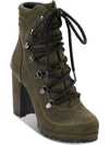 Dkny Lenni Womens Faux Leather Lug Sole Booties In Multi