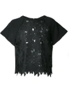 MARNA RO FLORAL LACE SHORT-SLEEVE T-SHIRT,MA17100611969405