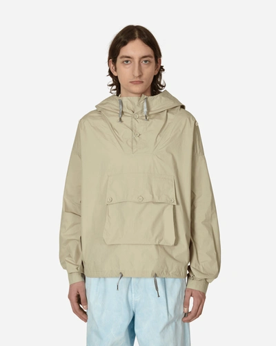 Maison Margiela Coated Cotton Jacket In Beige