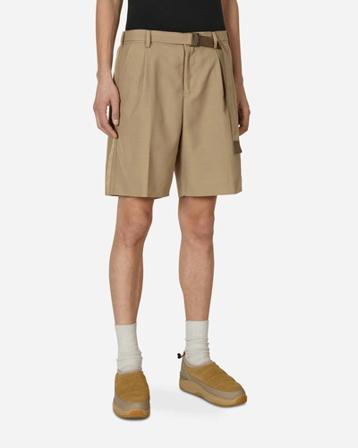Sacai Suiting Shorts In Beige