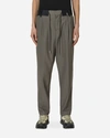 Sacai Cotton Tapered Trousers In Grey