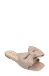 Journee Collection Tru Comfort Foam Fayre Bow Flat In Mocha