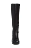 Steve Madden Fanatik Knee High Boot In Black Leather