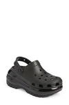 Crocs Classic Mega Crush Platform Clog In Black