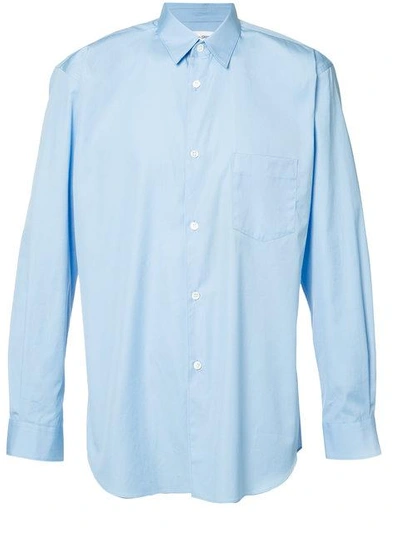 Comme Des Garçons Shirt Chest Pocket Shirt In Blue