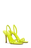 Larroude Women's Annie Slip On Slingback High Heel Sandals In Lemon
