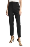 Reiss Haisley Slim-leg Wool-blend Trousers In Black