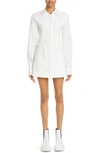 Dion Lee White Hook Tube Shirt Dress In Neutrals