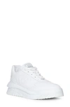 Versace Leather Low Top Sneakers In White