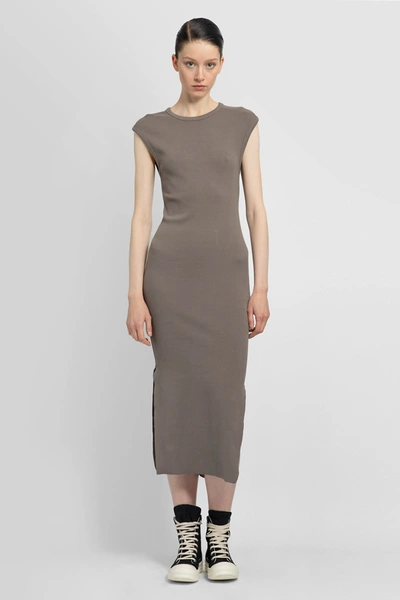 Thom Krom Jersey Midi Dress In Grey