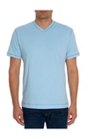 Robert Graham Holton Short Sleeve T-shirt In Light Blue