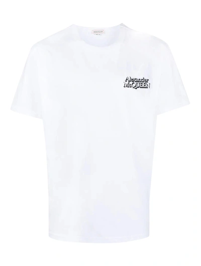 Alexander Mcqueen Logo-print T-shirt In White