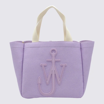Jw Anderson J.w. Anderson Lilac Puple Canvas Tote Bag In Purple