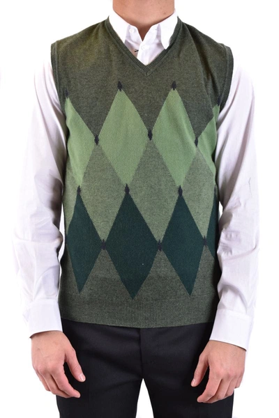 Kangra Cashmere Kangra Vest In Green