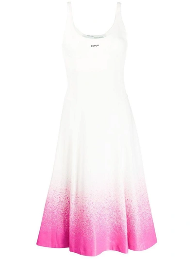 Off-white Dress In Multicolour