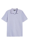 Robert Barakett Casey Johnny Collar Polo In Heirloom Lilac
