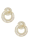 Ettika Rotating Circle Stud Earrings In Gold