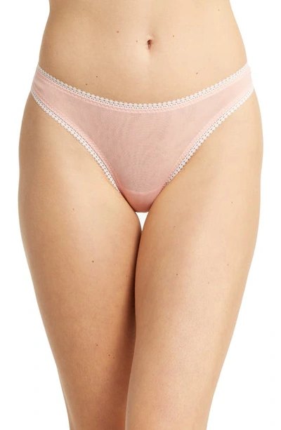 On Gossamer Gossamer Mesh Hip G Thong In Peach Parfait