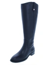 Inc Fawne Womens Wide Calf Leather Riding Boots In Blue
