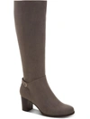GIANI BERNINI ADONNYS WOMENS MEMORY FOAM BLOCK HEEL KNEE-HIGH BOOTS
