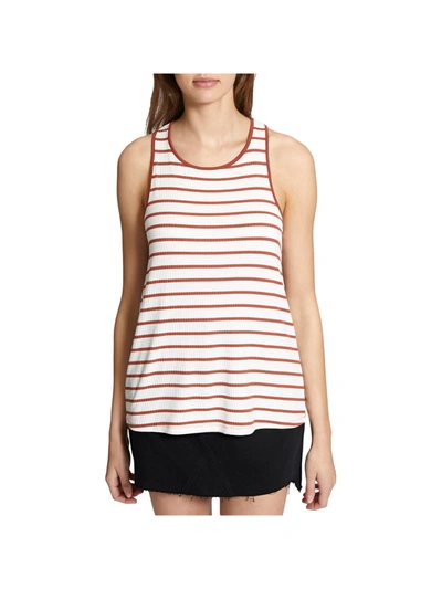 Sanctuary Womens Stripe Twist Tank Top In White