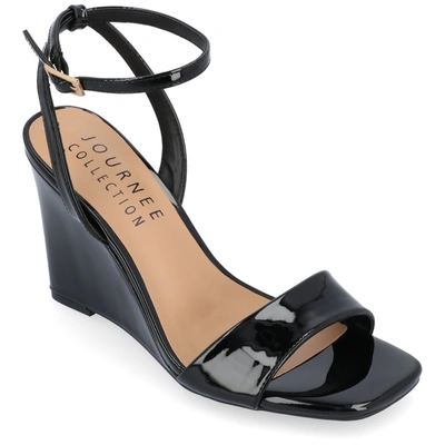 Journee Collection Tru Comfort Foam Konna Wedge Sandal In Black