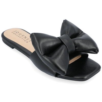 Journee Collection Collection Women's Tru Comfort Foam Fayre Wide Width Sandals In Black