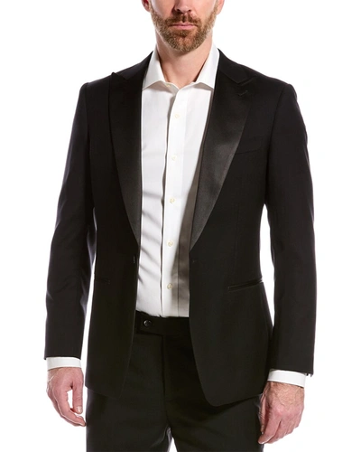 Cavalli Class 2pc Slim Fit Wool Suit In Black