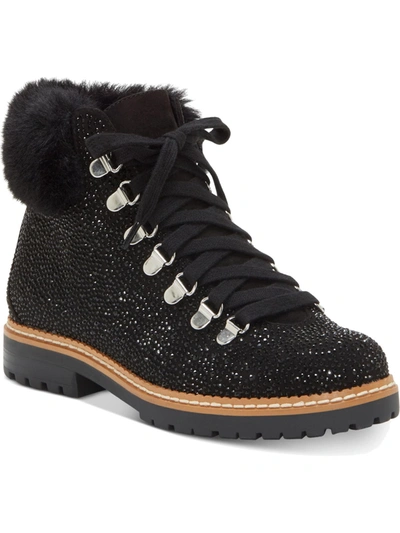 Inc Pravale 3 Womens Embellished Textured Lace-up Boot In Multi