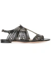 ALEXANDER MCQUEEN LASER-CUT SANDALS,462266WHPY111971226