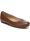 Naturalizer Maxwell Womens Comfort Insole Slip On Ballet Flats In Brown