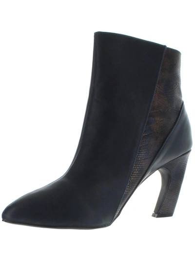 Bellini Cirque Womens Pointed Toe Zip-up Ankle Boots In Blue