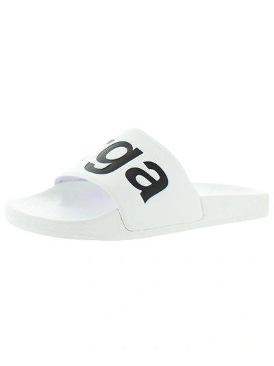 Superga 1908 Mens Man Made Slip-on Pool Slides In White