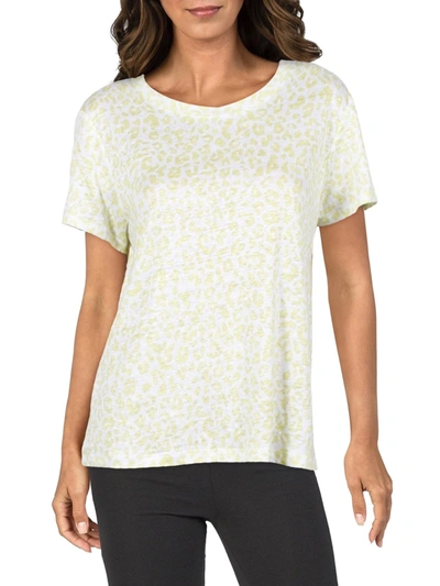 Sanctuary Womens Crew Neck Sheer T-shirt In Yellow